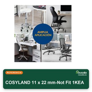COSYLAND 5 ruedas silla oficina 11mm suaves