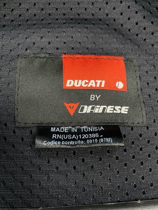 Chaqueta de piel Ducati para moto