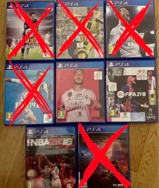 Lote Juegos PS4: FIFA 19, 20, 21 y NBA 2K1