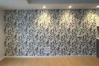 Colocación profesional de papel pintado