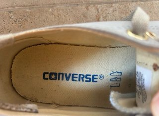 Converse basse blu e bianche