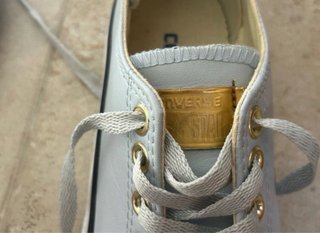 Converse basse blu e bianche