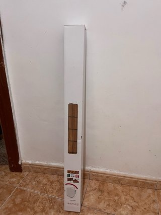 Estor enrollable de bambú
