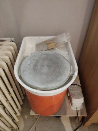 Torno de alfarero para cerámica