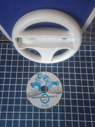 Wii VOLANTE + MARIO KART ORIGINAL