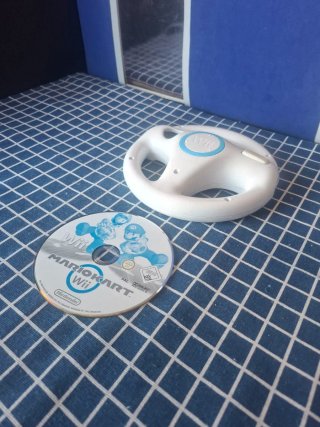 Wii VOLANTE + MARIO KART ORIGINAL