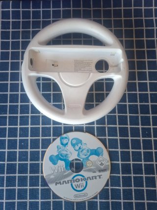 Wii VOLANTE + MARIO KART ORIGINAL