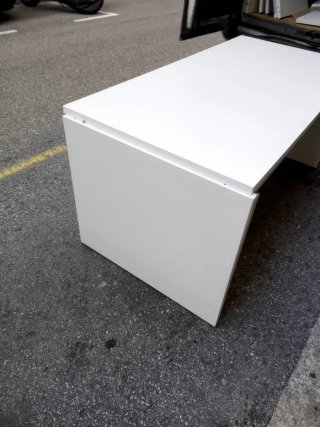 Mesa de oficina blanca 160x80cm