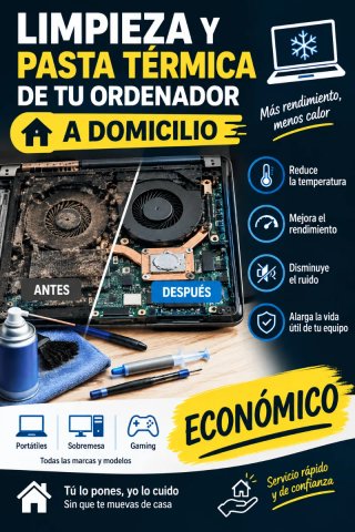 Limpieza de ordenadores a domicilio