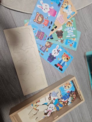 Juego de mesa de madera para niños tipo puzzle
