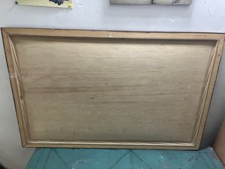 Cuadro de caballos en madera