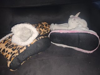 Botas de casa animal print y unicornio
