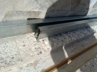 Larguero cuadradillo 80x30x1,5 mm galvanizado