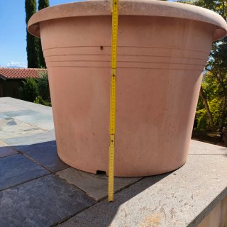 Vaso Grande Resina colore cotto