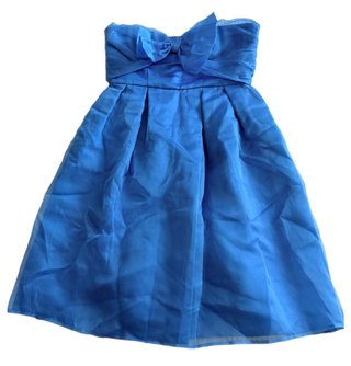 Vestido Pinko palabra de honor lazo azul Talla XS