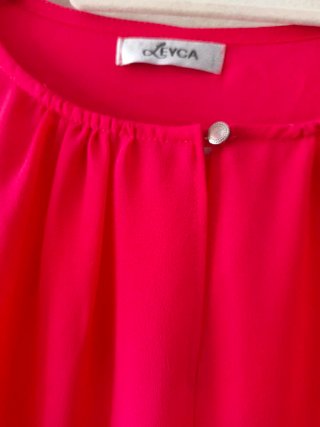 Blusa LEYCA rosa mangas 3/4