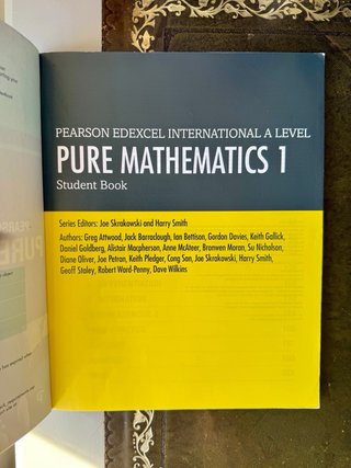 Edexcel IAL Pure Mathematics 1 Student Book
