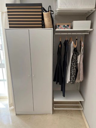 Armario Blanco Ikea BOAXEL Metal