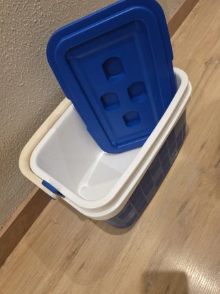 Nevera azul para playa o camping