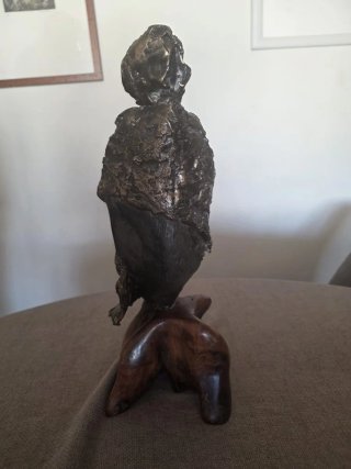 Escultura de Bronce y Madera