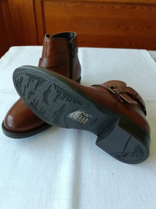 Botines planos niña Marrones Talla 31