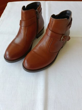 Botines planos niña Marrones Talla 31