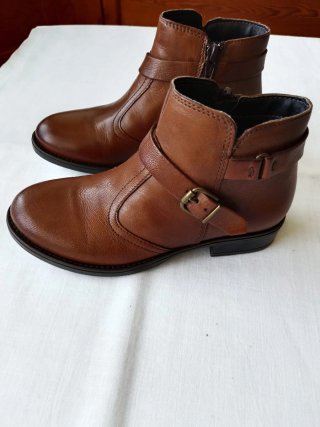 Botines planos niña Marrones Talla 31