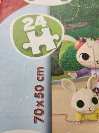 Puzzle Gigante Bing 70x50cm 24 Piezas (niños 1-4Y)