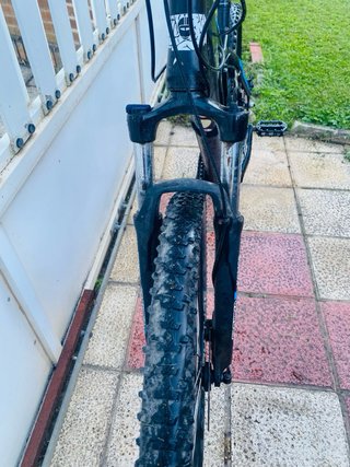 Bicicleta Eléctrica Montaña Negra/Azul