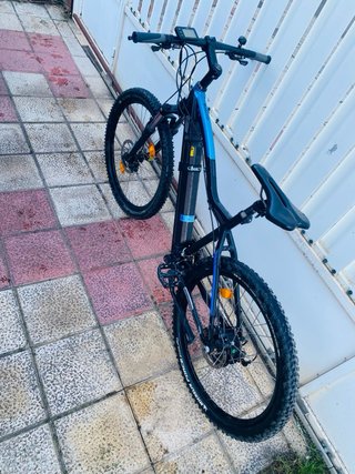 Bicicleta Eléctrica Montaña Negra/Azul