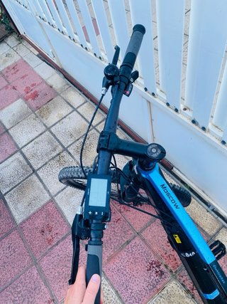 Bicicleta Eléctrica Montaña Negra/Azul