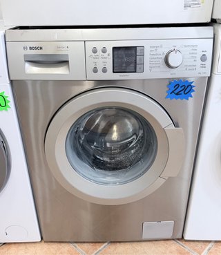 Lavadora Bosch Serie 6 Acero Inoxidable 8kg