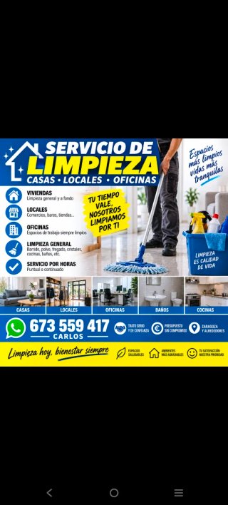 Limpieza de casas, locales y oficinas | Zaragoza