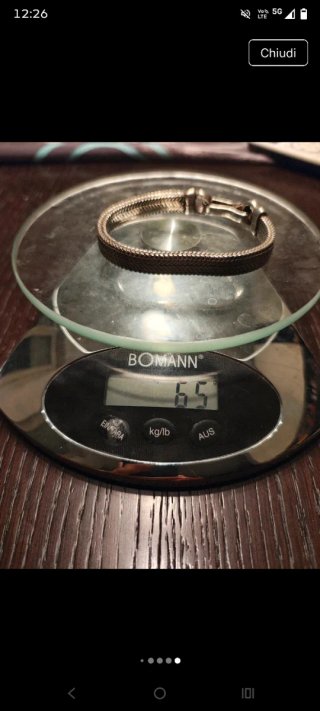 Bracciale Argento Maglia Piatta Snake