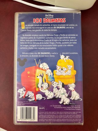 VHS 101 Dálmatas - Los Clásicos Disney