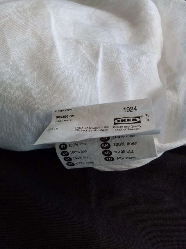 Sabana bajera lino matrimonio blanca