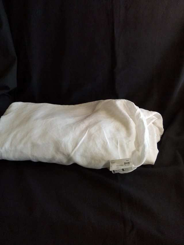 Sabana bajera lino matrimonio blanca