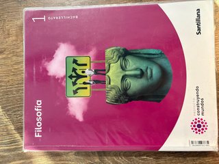 Libro de texto de filosofía de 1 de bachillerato.