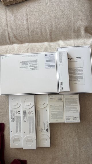 Cajas vacías Apple (MacBook, Watch, iPhone, Pencil