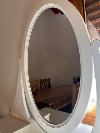 Tocador IKEA HEMNES Blanco con Espejo