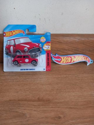 Hot Wheels Austin Mini Cooper S Rojo