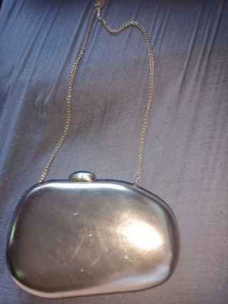 Bolso de fiesta o boda dorado/plateado (OFERTA)