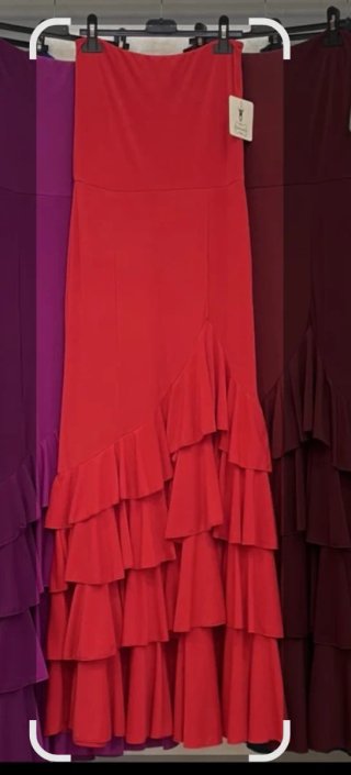 Falda flamenca alta cintura volantes