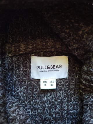 Jersey Pull&Bear cuello alto gris XL