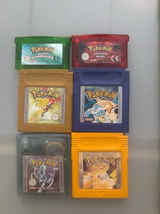 Pack 6 Juegos Pokémon Game Boy + Regalos
