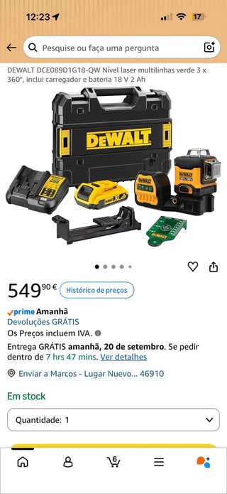 Nivel Láser Dewalt DCE089G018