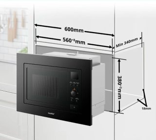 Microondas integrable Comfee CBMAG820BJL-BK