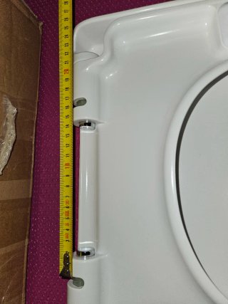 Tapa de WC blanca