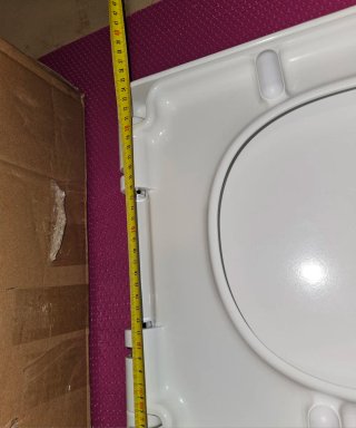 Tapa de WC blanca