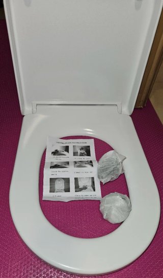 Tapa de WC blanca